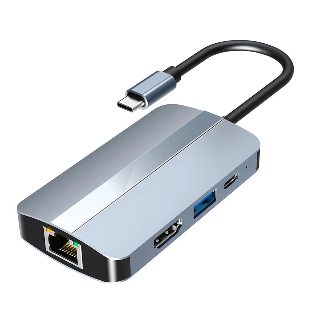 PC ƮϿ USB C , HDMI ȣȯ, 4K, 30HZ, PD87W, SD TF ī , 5Gbps   ̴ Ʈ, 6 in 1